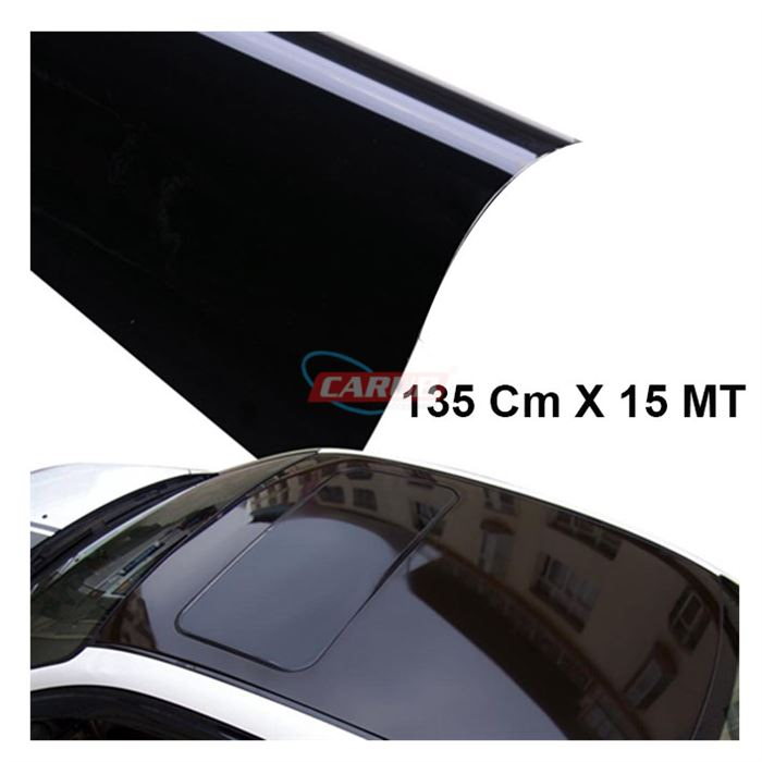CARUB TAVAN FOLYO PARLAK SİYAH 135X15MT  PANORAMİK