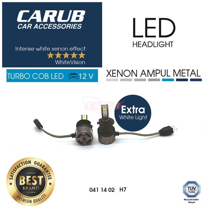 CARUB H7 6500K LED XENON COB