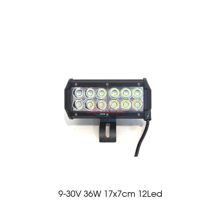 CARUB OFF-ROAD LED BAR SİS PROJ. 9-30V 36W 17X7CM 12 LED