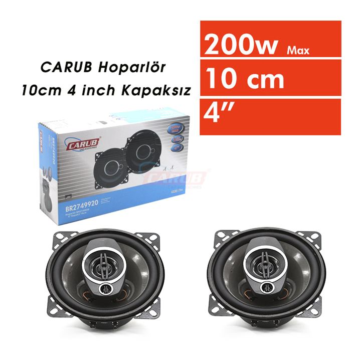 CARUB HOPARLÖR 10 CM KAPAKSIZ  4 INC  200W