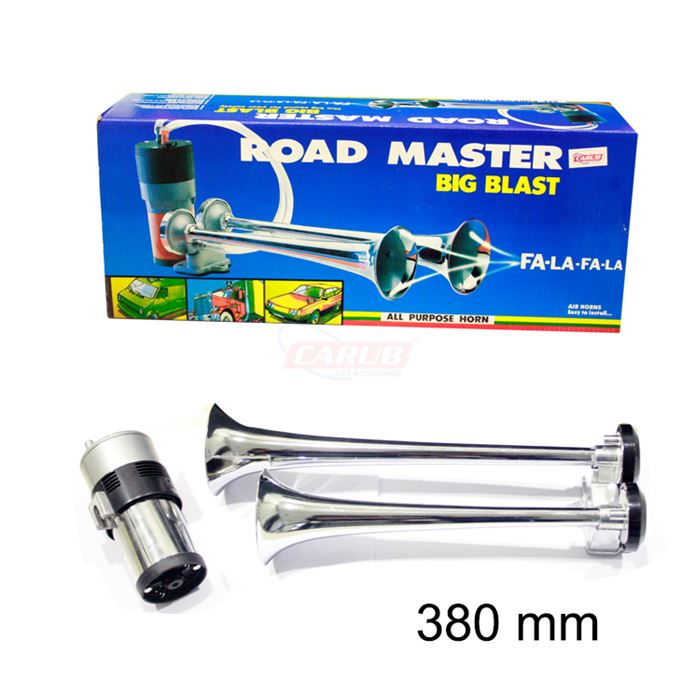 CARUB FALA FALA KORNA 12V  KROM BORULU  MOTORLU