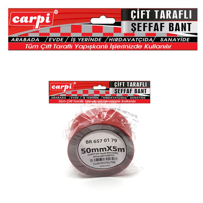 CARUB ÇİFT TARAFLI SİLİKON BANT 50MM X 5MT