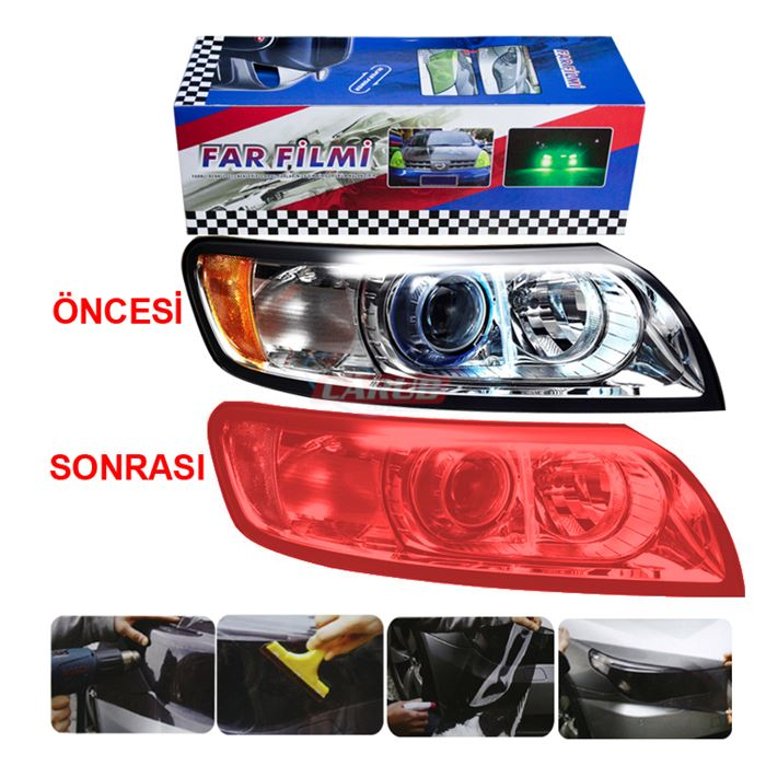 CARUB FAR-STOP FİLMİ 30CMX10MT KIRMIZI