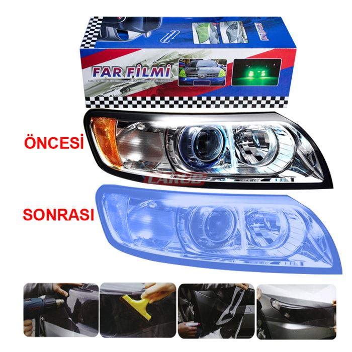 CARUB FAR-STOP FİLMİ 30CMX10MT AÇIK MAVİ
