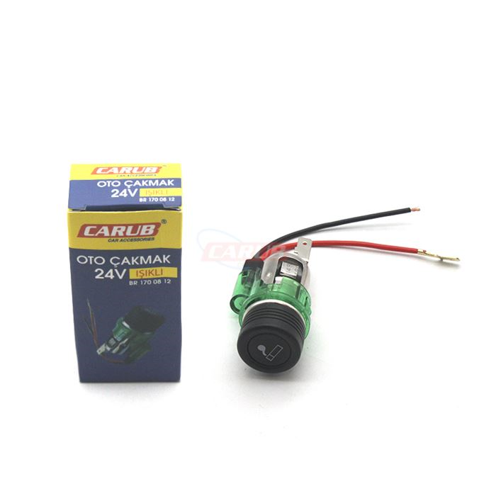 CARUB ÜNİVERSAL OTO ÇAKMAK 24V IŞIKLI