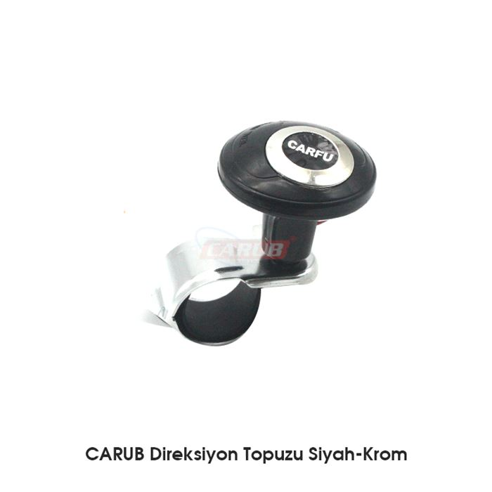 CARUB DİREKSİYON TOPUZU LUX  SİYAH- KROM