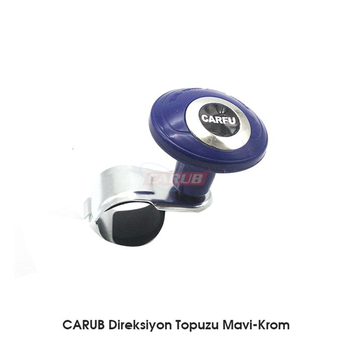 CARUB DİREKSİYON TOPUZU LUX  MAVİ- KROM