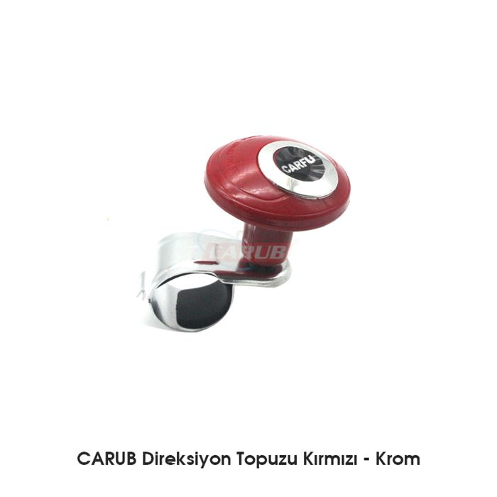 CARUB DİREKSİYON TOPUZU LUX  KIRMIZI- KROM