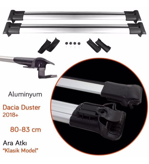 TEAMCAR DACIA DUSTER 2018- ARA ATKI ALÜMİNYUM ÖRDEK  SİYAH