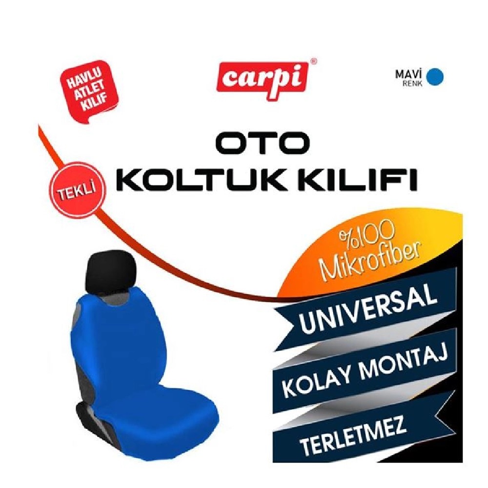 CARUB MİNDER ATLET KILIF MİKROFİBER HAVLU  AÇIK MAVİ  ADET