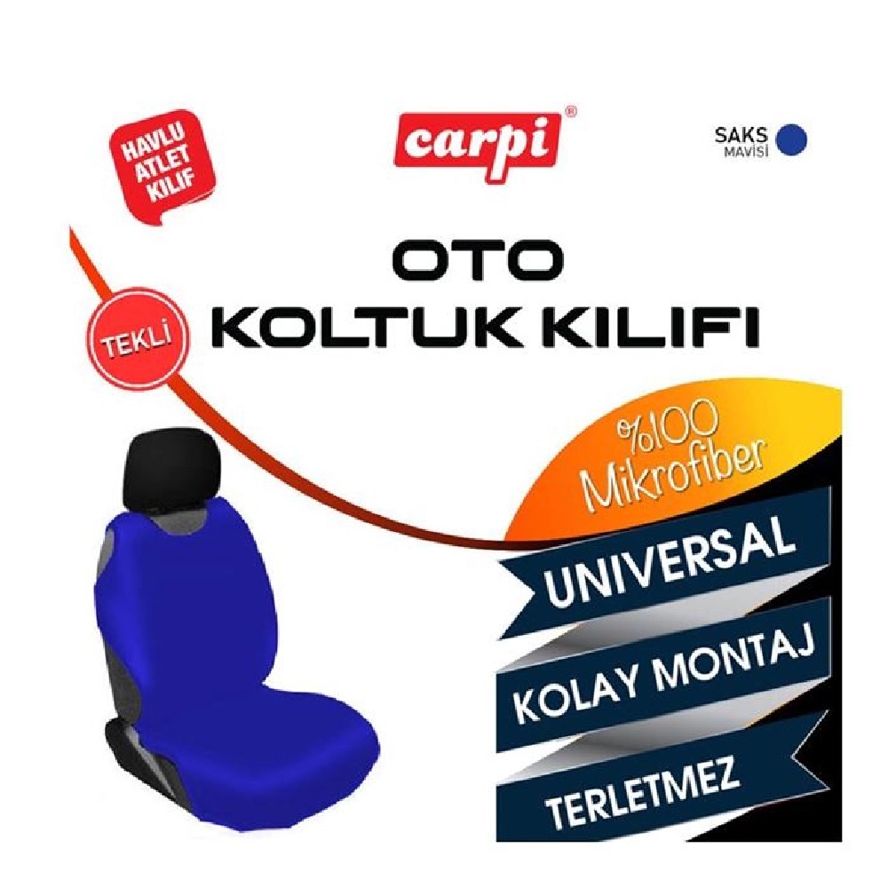 CARUB MİNDER ATLET KILIF MİKROFİBER HAVLU  SAKS MAVİ  ADET