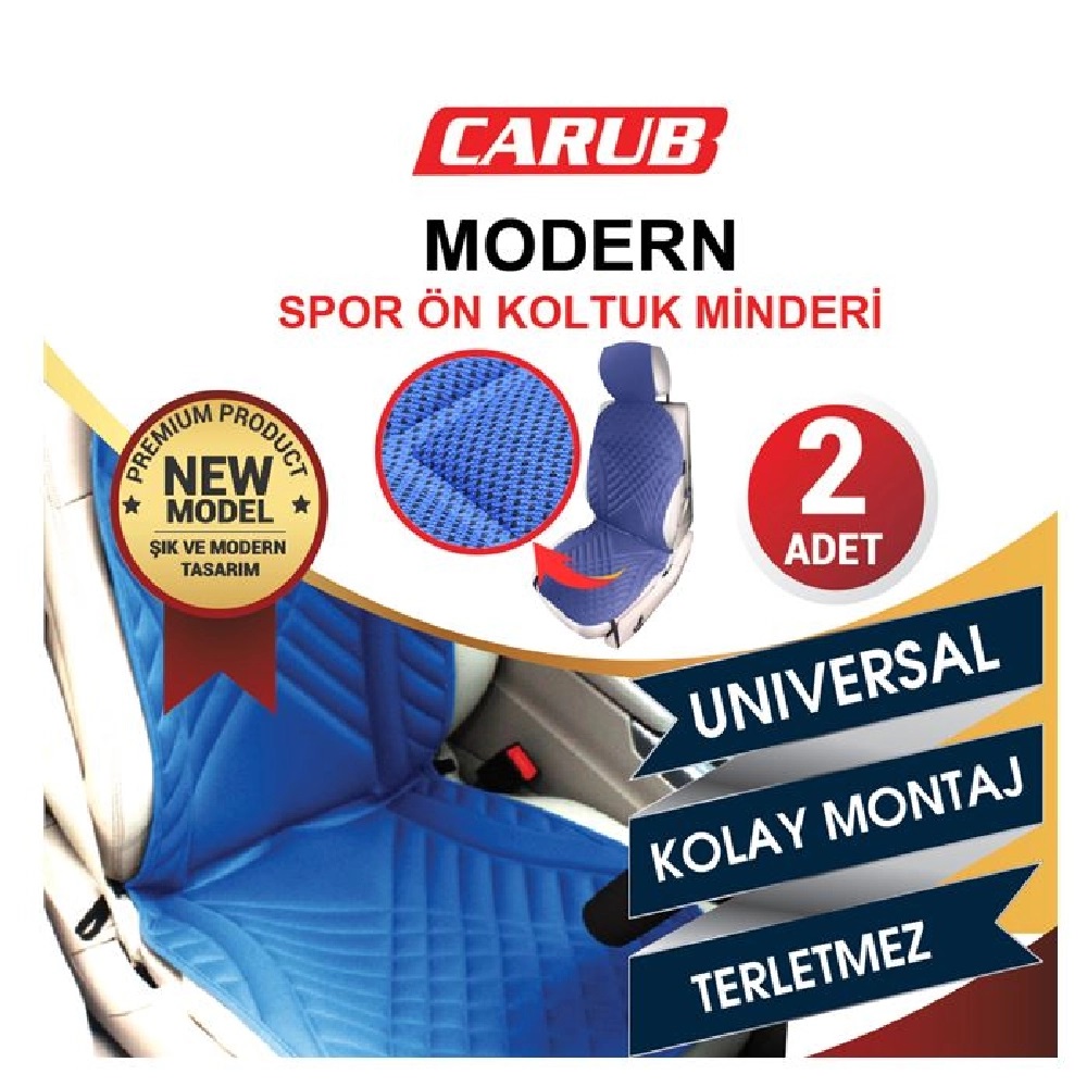 CARUB MİNDER SPOR MODERN TARZ  2 Lİ TK MAVİ