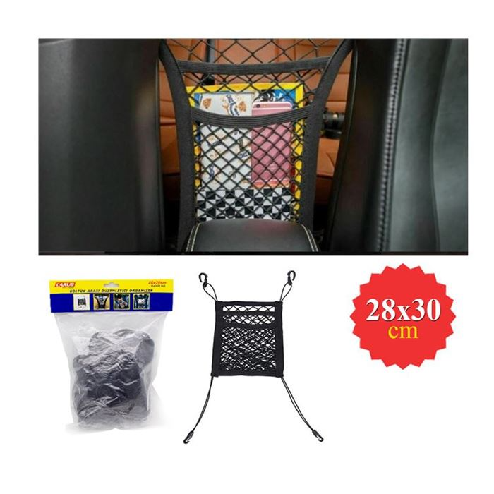 CARUB KOLTUK ARKASI FİLE CEPLİ  ORGANİZER  28X30CM