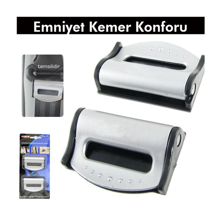 CARUB EMNİYET KEMER RAHATLATICI SILVER 2Lİ