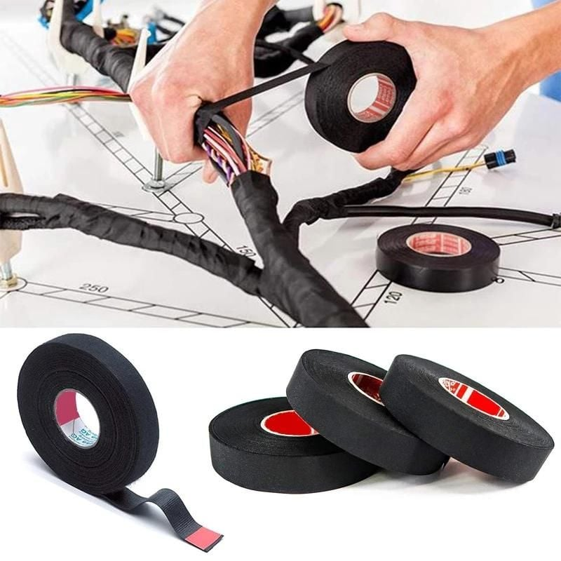 TEAMCAR BEZ BANT TÜYSÜZ 19MMx15MT SİYAH  8 Lİ PAKET