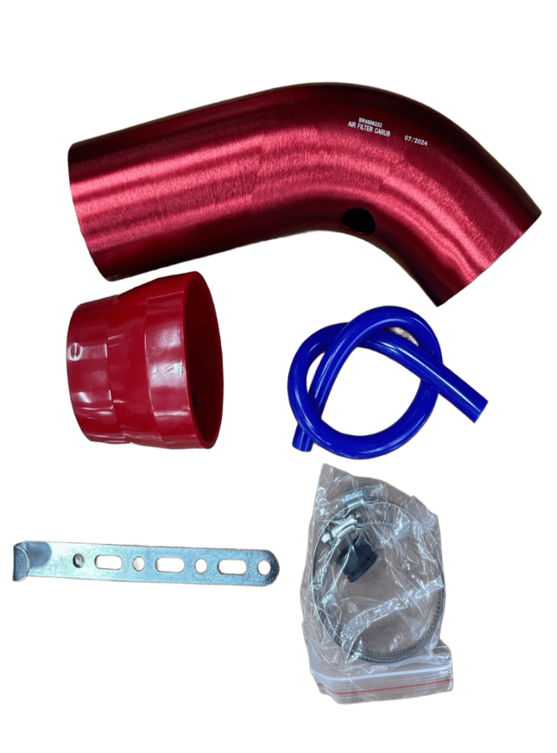 CARUB HAVA FİLTRESİ UZATMA KİTİ 76MM 31CM METAL  KIRMIZI