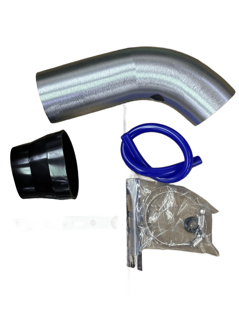 CARUB HAVA FİLTRESİ UZATMA KİTİ 76MM 31CM METAL SILVER