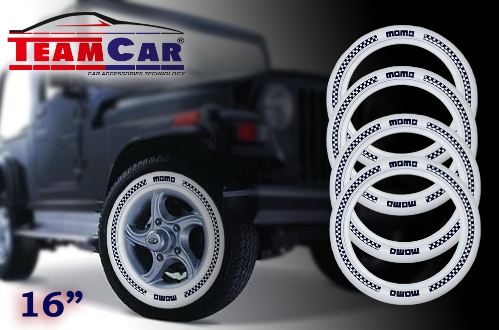 TEAMCAR OTO LASTİK YANAĞI 16J  DAMALI MOMO