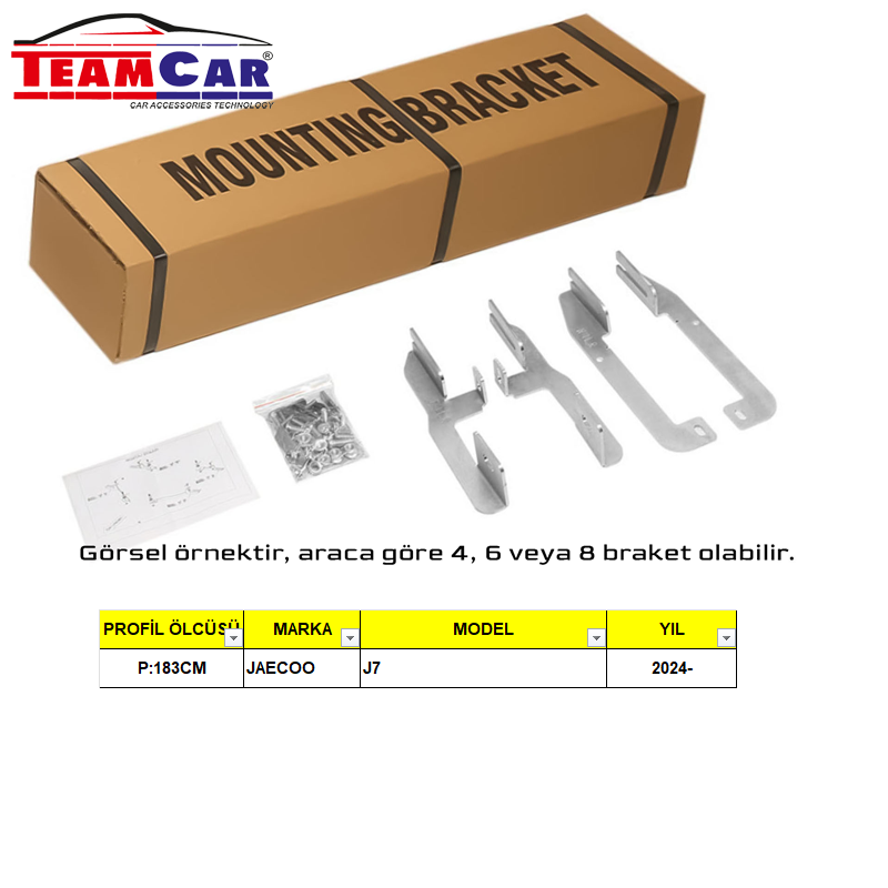 TEAMCAR JAECOO J7 24- YAN BASAMAK AYAĞI  P:183CM