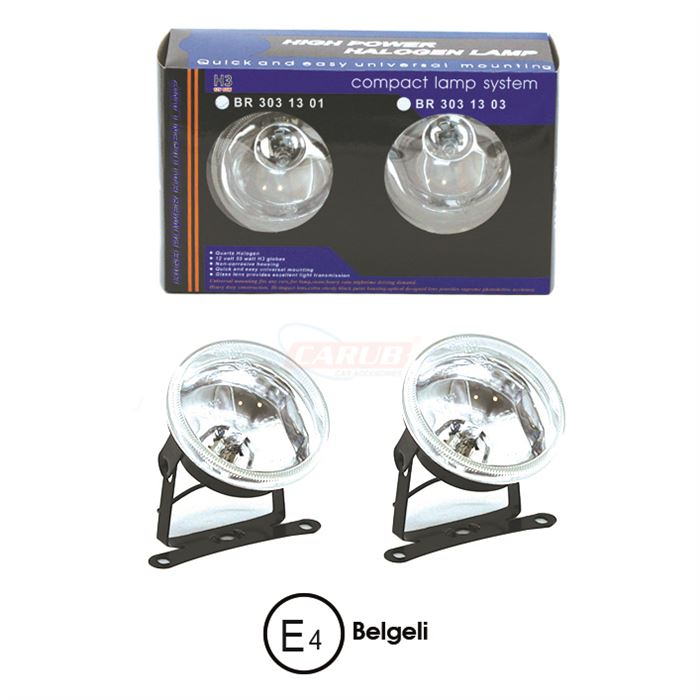 CARUB SİS LAMBASI 9CM TAMPON İÇİ 12V BEYAZ  EMARK BELG.