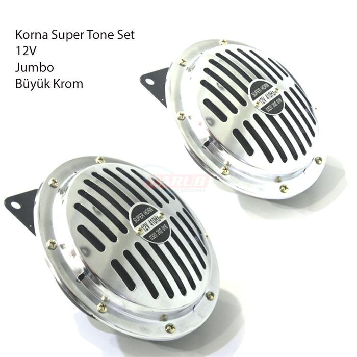 CARUB KORNA HELLA TİP SÜPERTONE SET NİKELAJ BÜYÜK 155MM