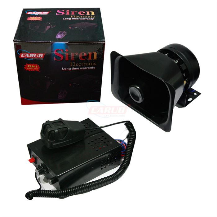 CARUB SİREN PROFESYONEL 100W AYARLI MİKROFONLU