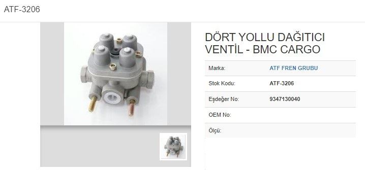 ATF 320 — PORYA ARKA (5D) (ABSLİ) (131x87) FORD FIESTA VI FIESTA VAN 14 TDCI 08-