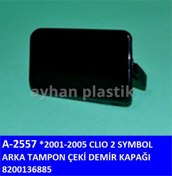 AYHAN A2557 — ARKA TAMPON ÇEKİ DEMİR KAPAĞI - (RENAULT CLIO 2 SYMBOL 2001-2005)