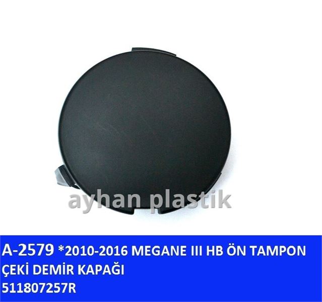 AYHAN A2579 — ÖN TAMPON ÇEKİ DEMİR KAPAĞI (RENAULT MEGANE III HB 2010-2016 )