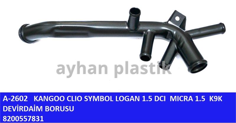 AYHAN A2602 — DEVİRDAİM BORUSU (RENAULT KANGOO CLIO SYMBOL LOGAN 1.5 DCI MICRA 1.5 K9K )