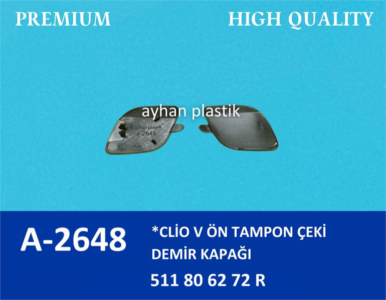 AYHAN A2648 — ÖN TAMPON ÇEKİ DEMİR KAPAĞI CLIO V