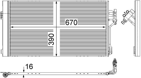 BEHR AC761000S — KLİMA RADYATÖRÜ (MERCEDES W639 VITO-VIANO )