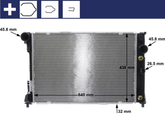 BEHR CR1176000S — MOTOR SU RADYATÖRÜ MERCEDES X204 08/15 W204 08/14 C218 11/17 W212 09/15 C207 10/16 OTOM.