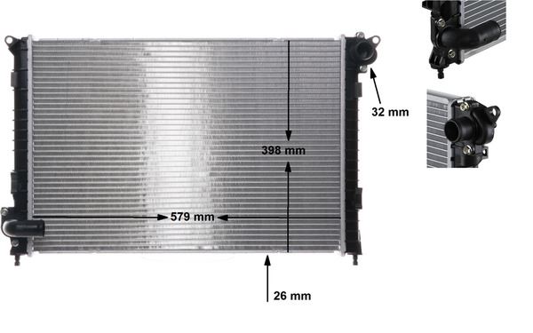 BEHR CR983000S — SU RADYATÖRÜ ( MINI COOPER R50-R52 )