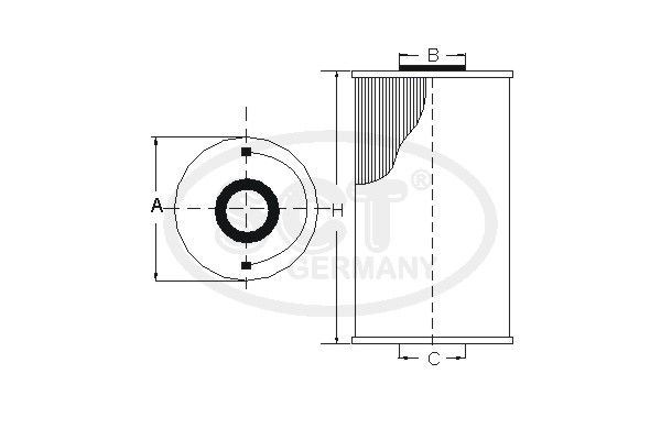 BİTAPART BFI402007 — YAKIT FİLTRESİ ALBEA DOBLO MULTIJET 1.3JTD
