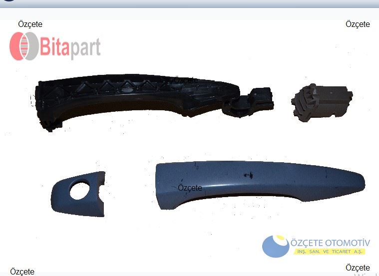 BİTAPART BPE283016 — SOL ÖN KAPI DIS KOLU P301