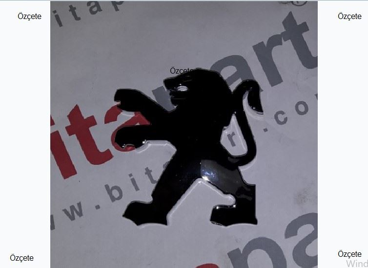 BİTAPART BPE309226 — ARKA BAGAJ ASLAN ARMASI 307 5/KAPI