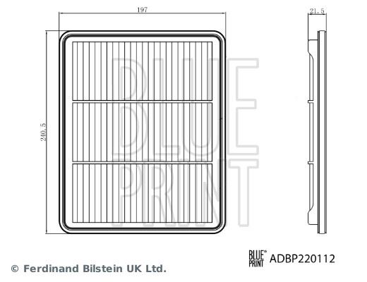 BLUE PRINT ADBP220112 — HAVA FİLTRESİ PICANTO 17= 1.0 / 20= 1.2 / G3LA