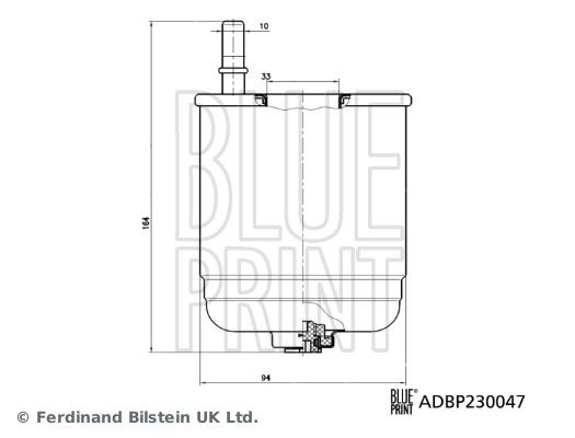 BLUEPRINT ADBP230047 — YAKIT FİLTRESİ HYUNDAI 1.6L D4FE CRDİ 18> / KIA CEED 1.6L D4FE 18> / XCEED 1.6L D4FE CRDİ Eco-Dyna