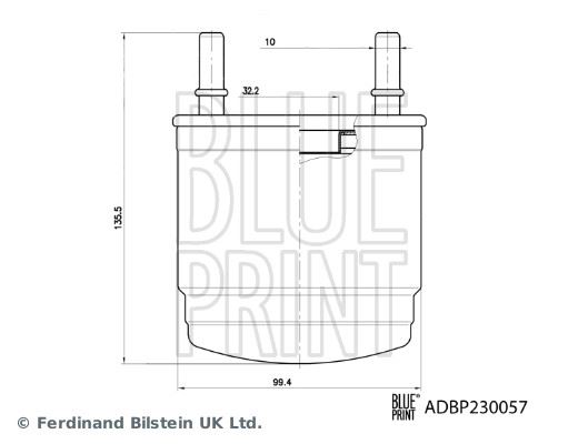 BLUEPRINT ADBP230057 — YAKIT FİLTRESİ KIA RIO 1.4 CRDI 2017- / STONIC 1.6 CRDI 2017-