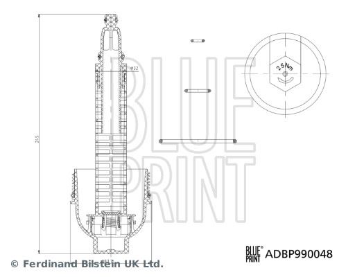 BLUEPRINT ADBP990048 — YAĞ FİLTRE KAPAĞI BMW M57N M57N2