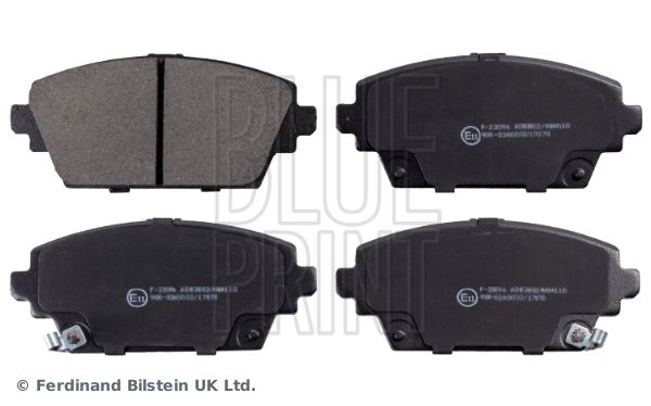 BLUE PRINT ADH24256 — ÖN FREN BALATA NISSAN PRIMERA 1.6L 2.0L QG16 QR20 P12 03> aşınma ikaz kontağı mevcut - şimli