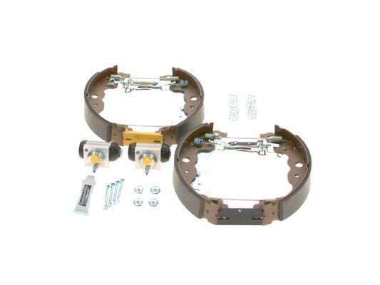 BOSCH 0204114197 — ARKA FREN BALATASI PABUÇ +SİLİNDİR+LOVYE VE YAY TAKIM KANGOO III CAPTUR CLIO IV DUSTER DOKKER LODGY