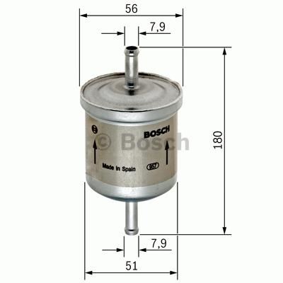 BOSCH 0450905939 — YAKIT FİLTRESİ BENZİNLİ FOCUS 1.4 16V-1.6 16V-1.8 16V-2.0 16V(75/131 PS)(98-04)- CONNECT 1.8 16V 02> (85
