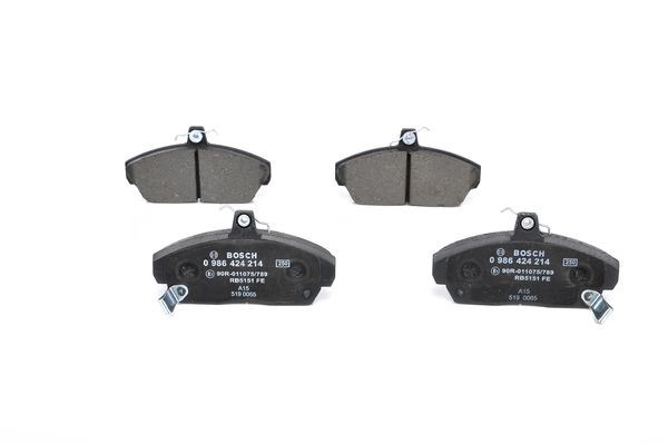 BOSCH 0986424214 — FREN BALATASI ÖN (129 MM) ROVER HONDA CIVIC VI 95-05 ROVER 200 400 95-00 25 00-05 45 00-05 MG 01-05 800