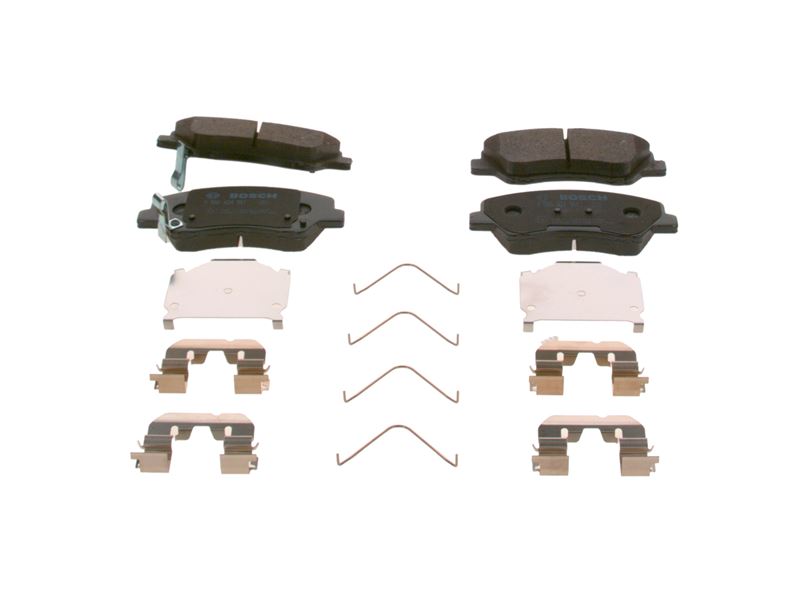 BOSCH 0986424951 — ÖN FREN BALATA HYUNDAI i20 1.1L 1.2L 1.4L 15> / BAYON 1.0L 1.4L 21> / KIA RIO 1.2L 1.4L 17> ÜST TEN