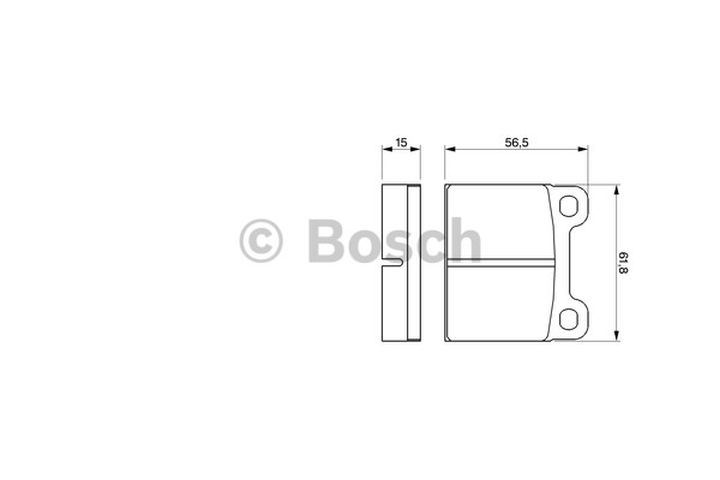 BOSCH 0986466302 — DİSK BALATA ARKA MERCEDES-BENZ, VOLVO CABRIOLET, COUPE, KOMBI T-MODEL, PAGODE, S SERİSİ, SEDAN 200, SEDAN