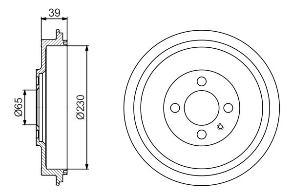 BOSCH 0986477194 — VW GOLF III- CADDY II ARKA FREN KAMPANASI (ADET) 6K9609617