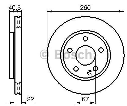 BOSCH 0986478875 — FREN AYNASI HAVA KANALLI MERCEDES A140 01-, 160 97- 168 KASA OE NO 168 421 02 12