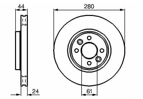 BOSCH 0986479R67 — FREN DİSKİ ÖN BÜYÜK HAVA KANALLI CLIO V 1.3 H5H 1.5 K9K LAGUNA I LODGY DOKKER II MEGANE I SCENIC I 1.6